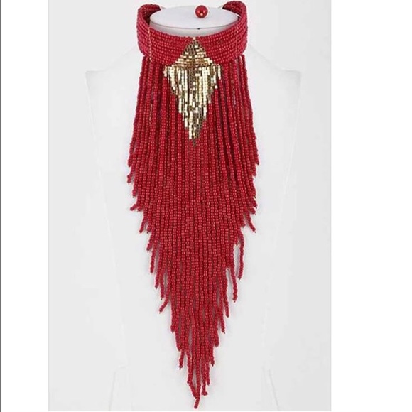 Jewelry - Long Tribal Statement Necklace
