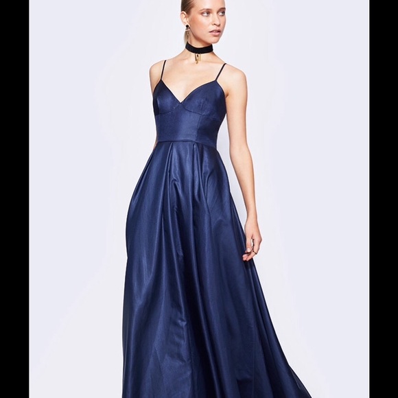 Navy Blue Prom Dress