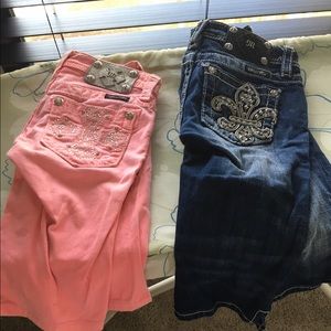 Girls Miss Me shorts size 8