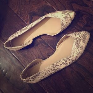 Dolce Vita Snakeskin Flats Size 10