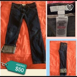Girls Burberry jeans size 8Y