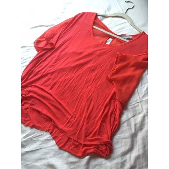Never been worn red orange top