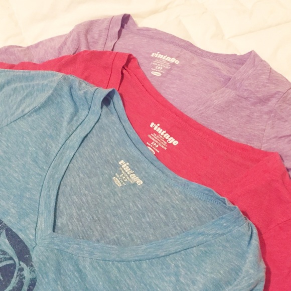 Set of 3 Cotton Tees - Size Small - Picture 2 of 3
