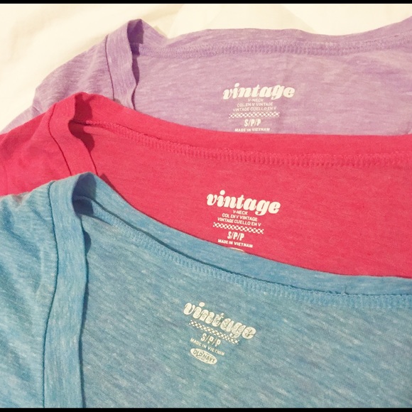 Set of 3 Cotton Tees - Size Small - Picture 3 of 3