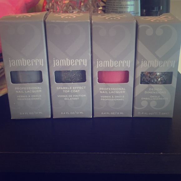 3 Jam berry polishes and stud designs