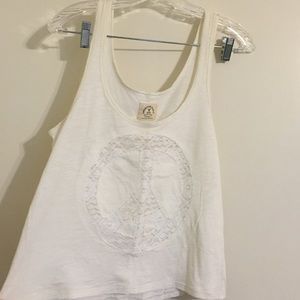❌Traded❌ AEO Peace Sign Crop Tank