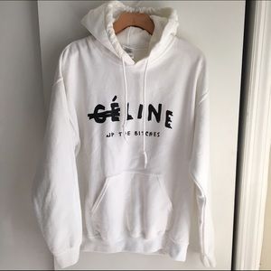 White Celine hoodie