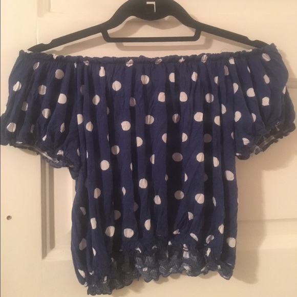 Pins and Needles Urban Outfitters Polka Dot Crop - Picture 1 of 2