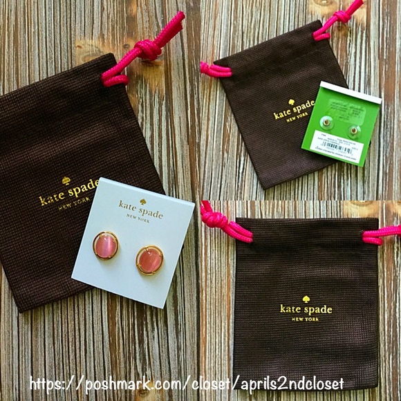 KATE SPADE STUD EARRINGS Cat's Eye - Picture 3 of 4