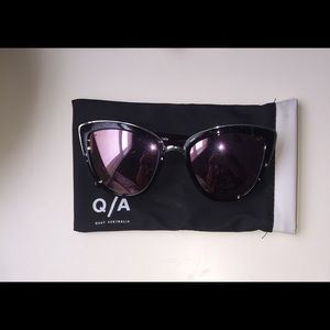 Quay Australia "My Girl" sunglasses- pink mirrored