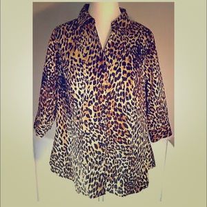 Leopard Print Women's Shirt