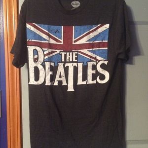 Gray Beatles shirt.