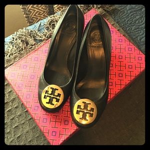 Authentic Tory Burch Sally Gold Metal Logo