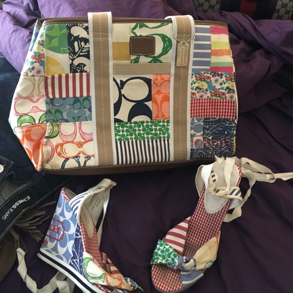 Coach purse and shoes
