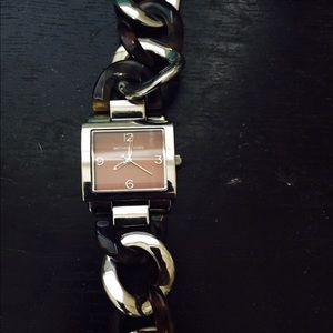 Michael Kors brown tortoise shell watch