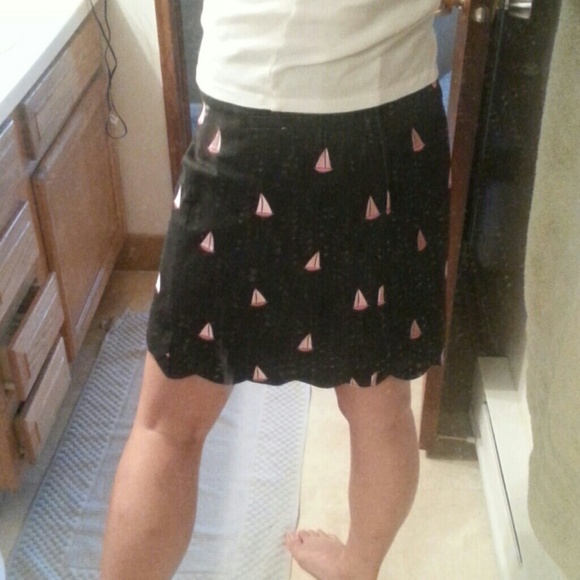 Lilly Pulitzer Sailboat Scallop-Edged Skirt (6) - Picture 4 of 4