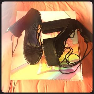 Jeffery Campbell Adagio Black Suede Platform