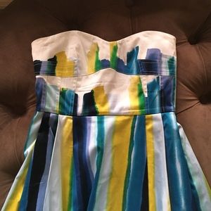 Calvin Klein Watercolor Dress Midi Length
