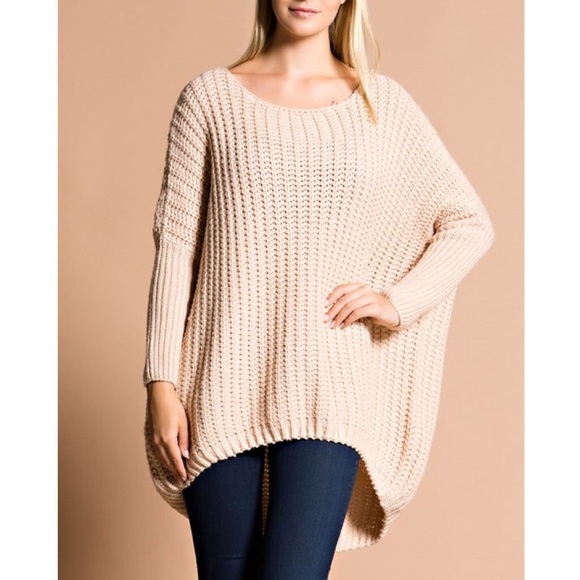 "Absent Traveler" Loose Oversized Sweater Top - Picture 2 of 3