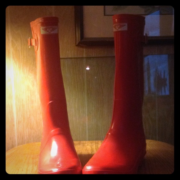 Brand new.....never worn....Red rain boots