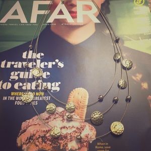 3 layer gold wire necklace