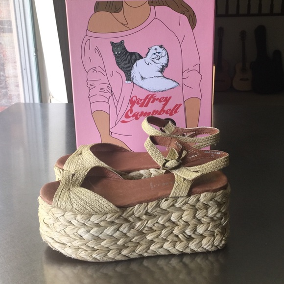 Jeffrey Campbell Cabo Platform Espadrilles Sz 8