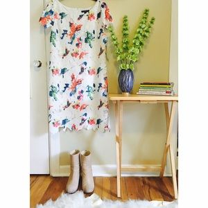 Gorgeous, multi-colored lace shift dress