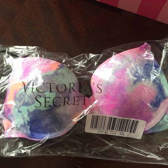 NWT PINK 34B PUSH-UP BRA