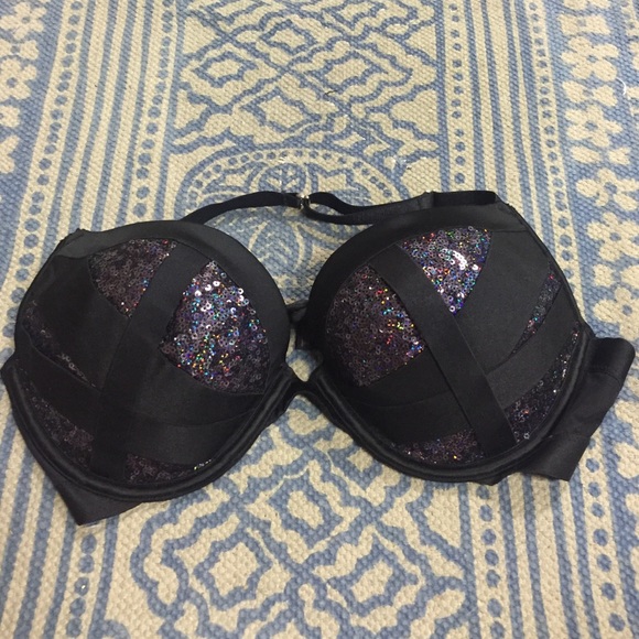 Black bandage sequined bra - Picture 1 of 2