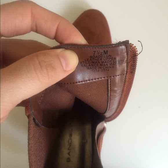 Bandolino Brown Suede Booties - Picture 2 of 4