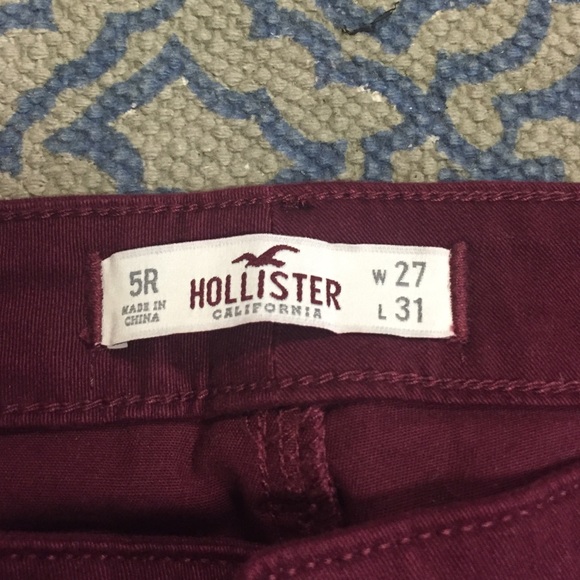 Maroon hollister skinnies - Picture 2 of 3
