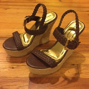 NWOT Espadrille Wedge Sandals