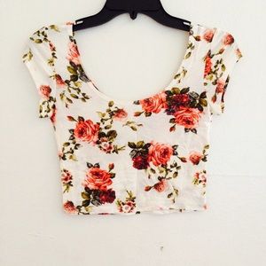 Floral crop top