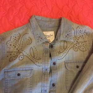 American eagle denim top never worn