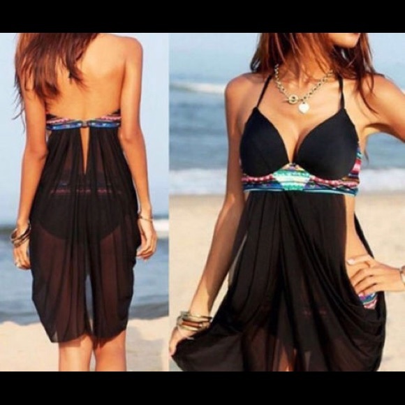 🎉SALE TODAY ONLY💥 PUSH UP Bikini w Sheer Coverup - Picture 2 of 4