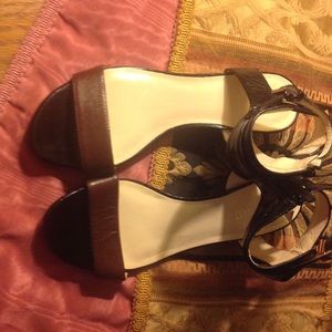Brown & black sandals