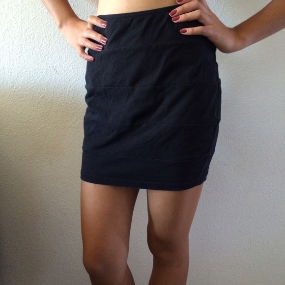Black pencil skirt