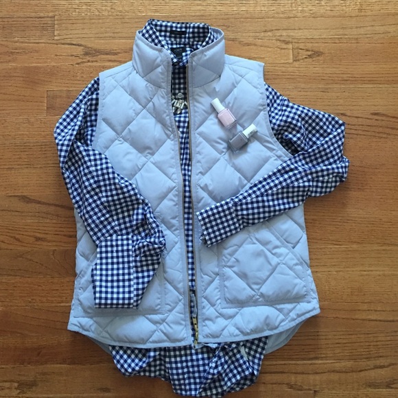 🚫 SOLD NWT Jcrew Grey puffer vest