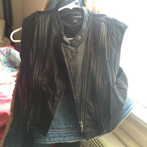 100% genuine leather BEBE vest.