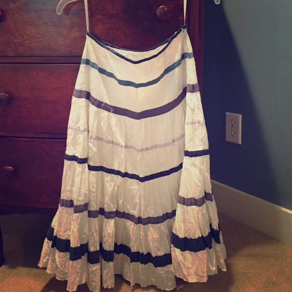 Mid length peasant skirt