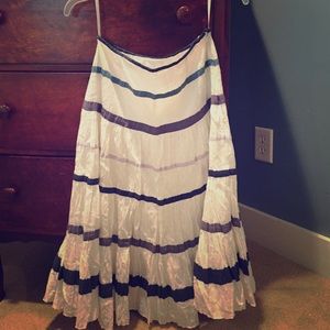 Mid length peasant skirt