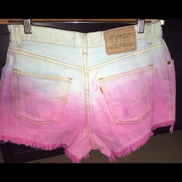 Levi's customized dip-dyed shorts - Picture 2 of 2