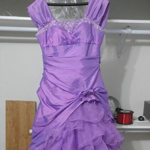 Purple formal dress