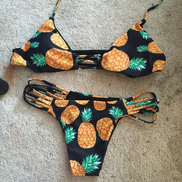 Pineapple bathing suit brand new