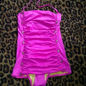 Juicy couture new ruffled swimsuit bathing suit S