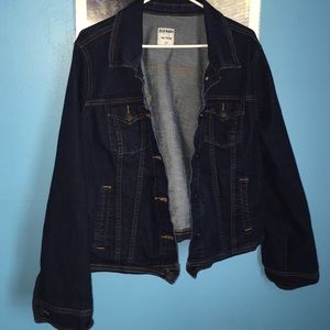 Old navy dark blue jean jacket