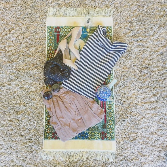 GAP Tops - • Vintage GAP Turtleneck Navy & White Stripe Top •