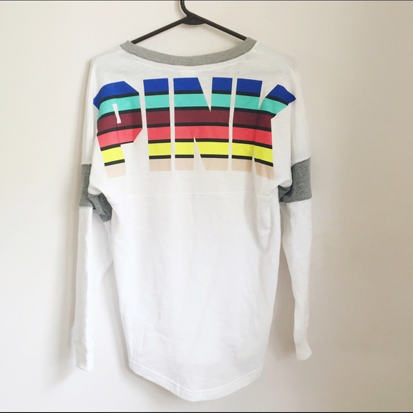 ❌SOLD❌PINK Varsity Crew - Picture 2 of 4