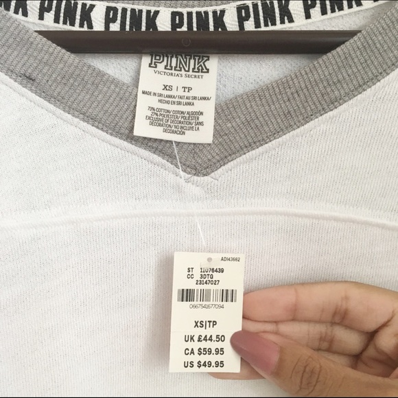 ❌SOLD❌PINK Varsity Crew - Picture 4 of 4