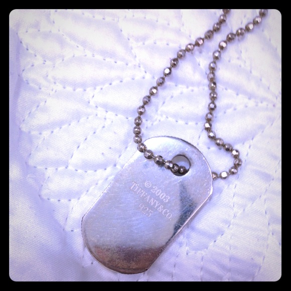 tiffany coin edge dog tag